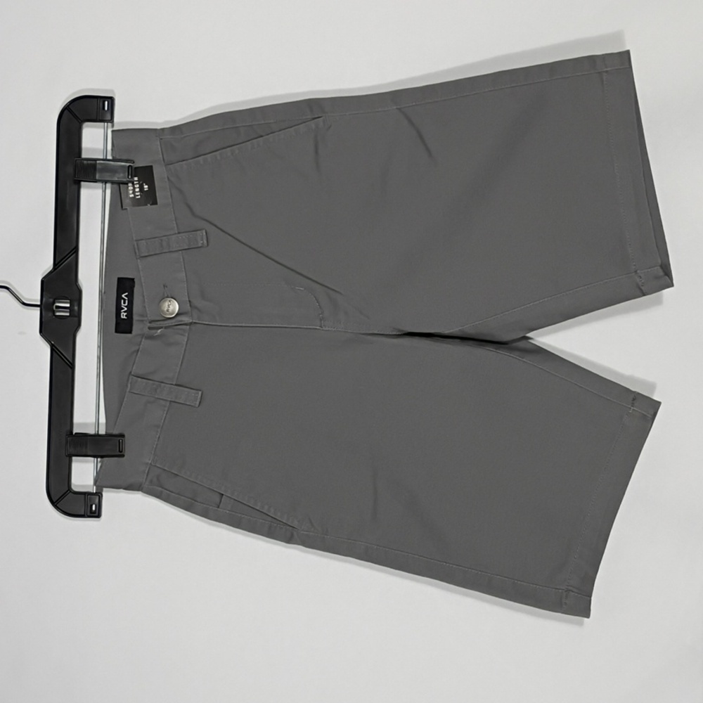 NWT RVCA Charcoal Boys Weekday Stretch Short 18" Length Size 23/10 Slim